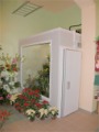 Prosklený chladicí box na květiny